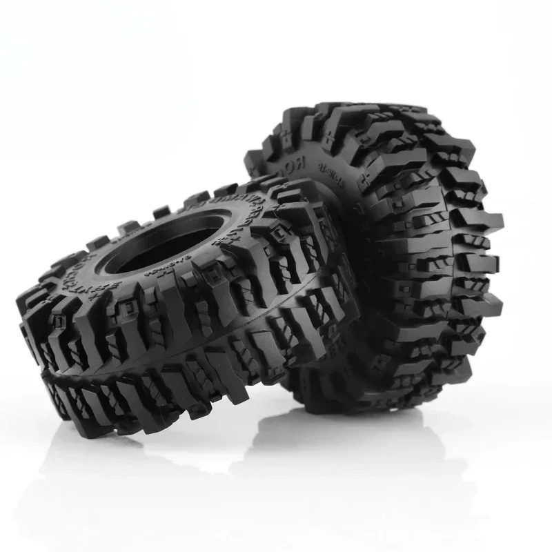 

4PCS 118 MM 1.9" Rubber Rock Tyres Wheel Tires for 1:10 RC Crawler Car Axial SCX10 90046 AXI03007 TRX4 Redcat Gen8