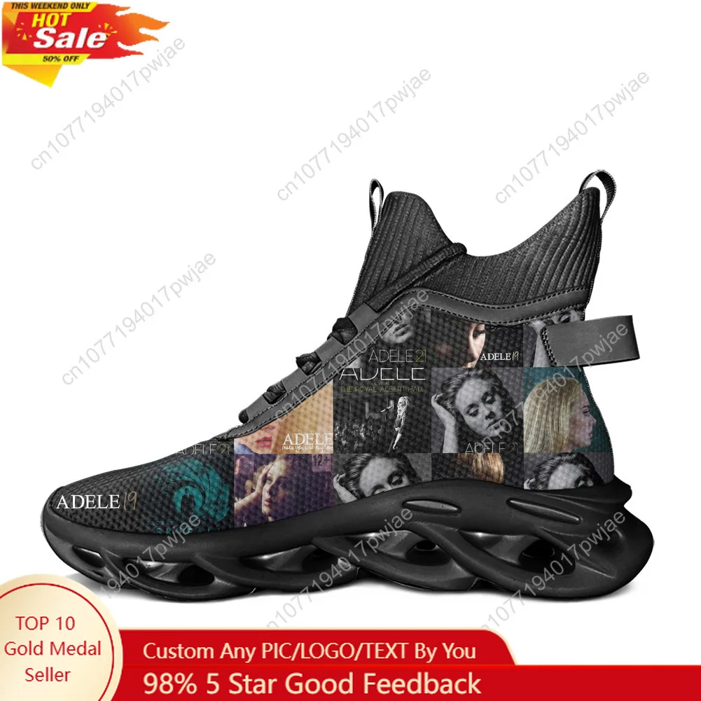 

Adele Singer Poster Low Top Lightweight Sneakers Mens Womens Teenager High quality Canvas Sneaker Travel Casual Custom Shoes