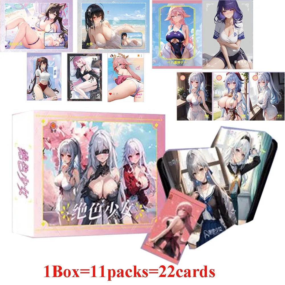 Atember aubende Mädchen Göttin Geschichte Sammlung Karten Anime Mädchen Badeanzug Bikini Fest Booster Box Kinder Spiel Spielzeug und Hobbys Geschenk