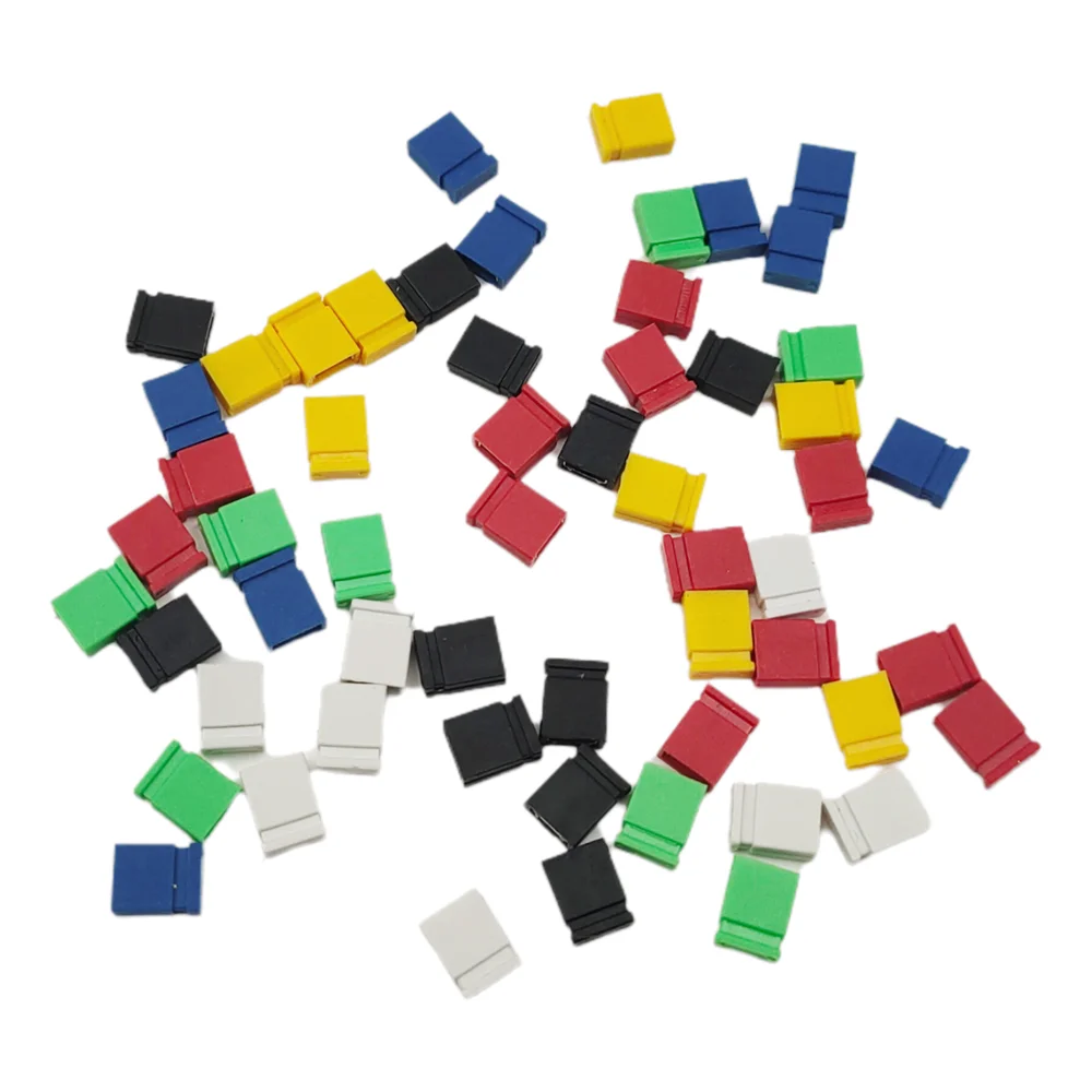60pcs/lot Closed Short Circuit Cap 2.54mm Jumper Cap Pin Block Connector for 2.54mm Header