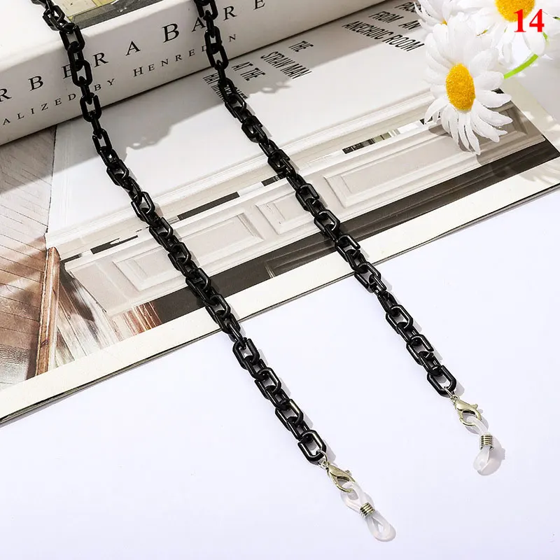 Women Acrylic Resin Eyeglass Chains Fashion Reading Glasses Chain Lobster Buckle Necklace Sunglasses Chain Eyeglass Strap Rope