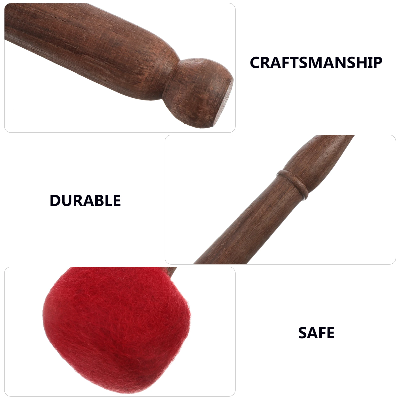 

1pc Handcrafted Wooden Singing Bowl Stick For Chanting Meditation Percussion Instrument Accessories Durable Wood Mallet