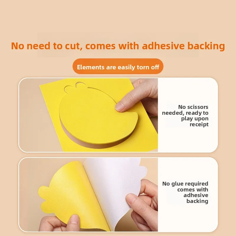 Kit de manualidades de pegatinas emergentes 3D DIY para niños para niñas en edad preescolar, pegatinas de juguete educativo con espuma EVA