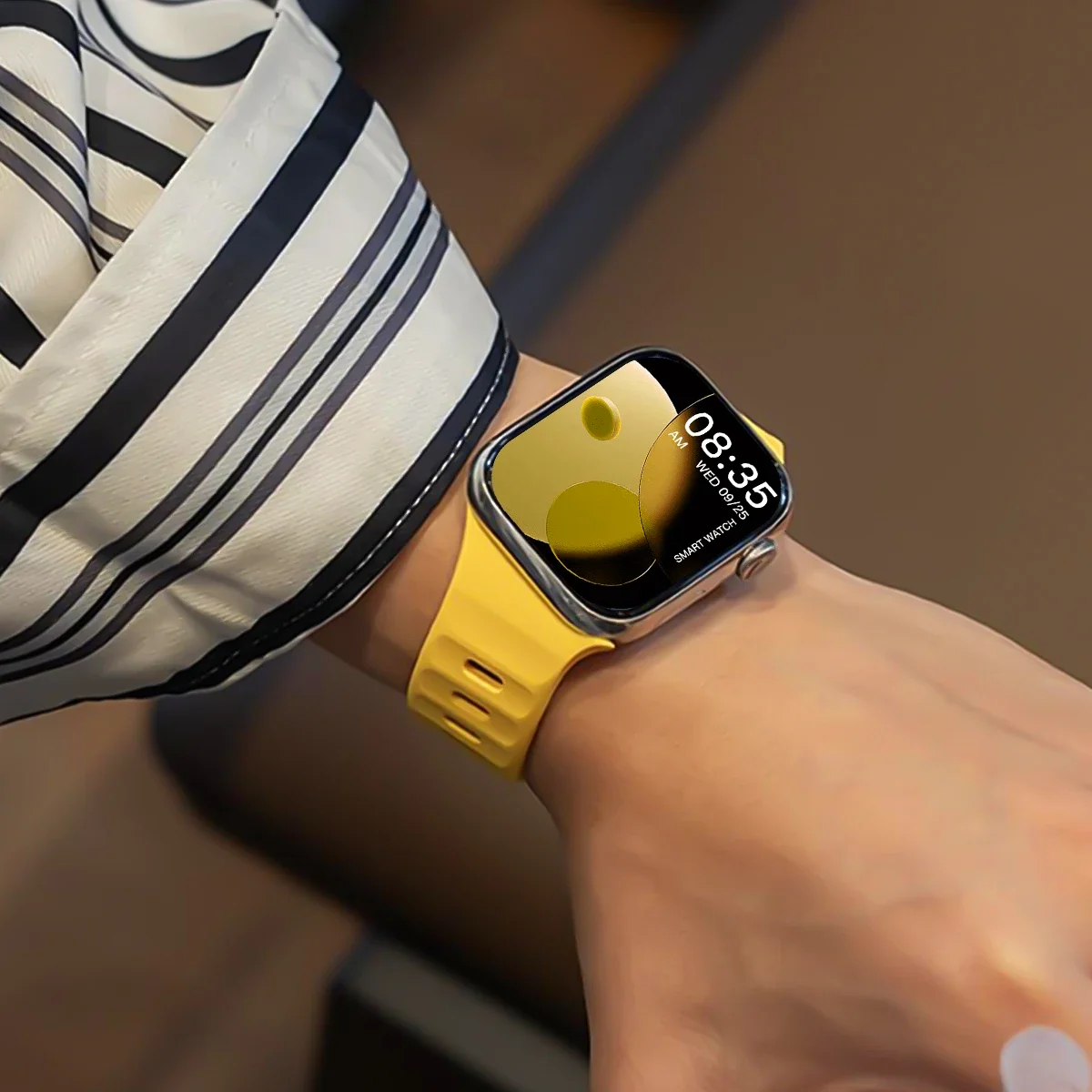 Silikon-Sportarmband für Apple Watch Ultra 3/2 49mm 42 44 38 40 41mm Zweifarbiges Verstellbares Armband für iWatch S11 10 9 8 7 6 SE3 Gürtel – Detail 11