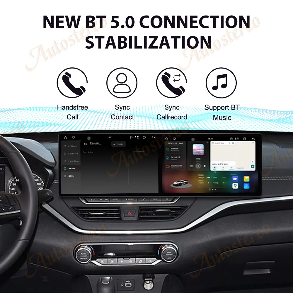 Dual Screen 10.1 inch Car GPS Android15 Navigation For NissanTeana 2019-2021 Multimedia Player Car Radio Auto Head Unit