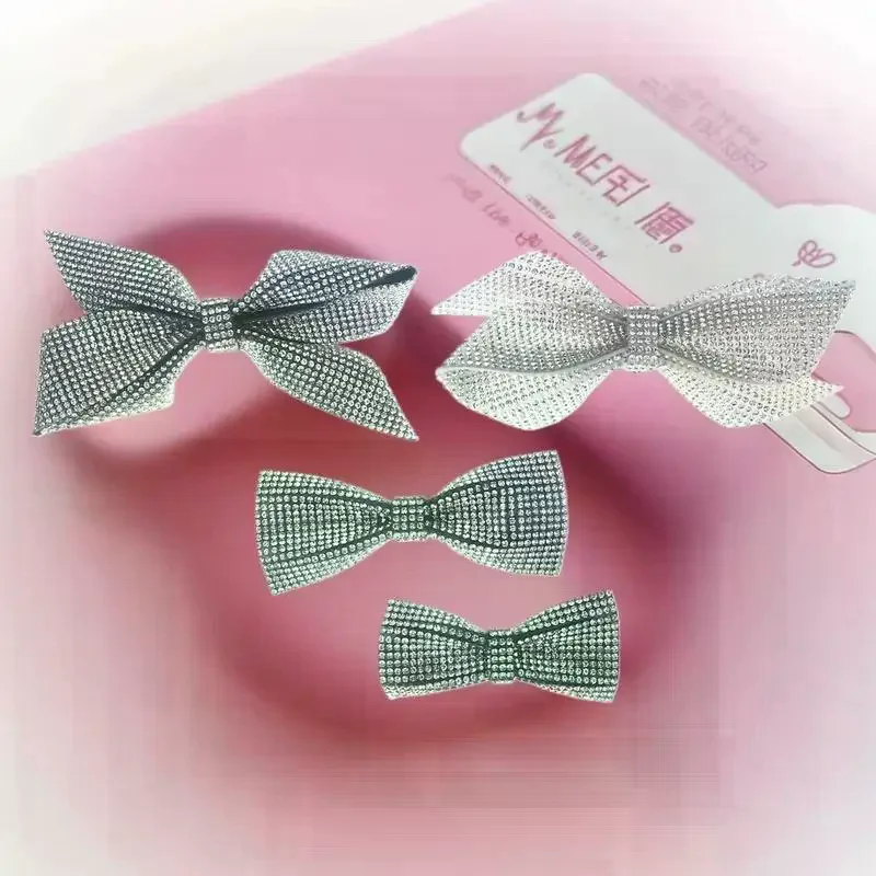 Upscale Rhinestone-Embellished Bow Knot Brooches for Women and Unisex, Ideal for Parties and Banquets or as Backpack Accents