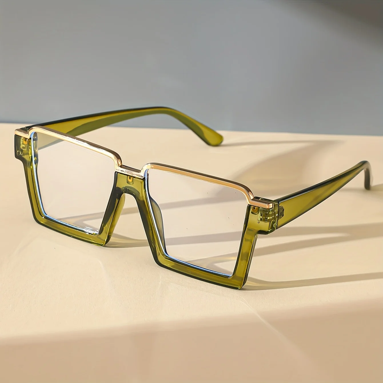 แว่นตาแฟชั่นกล่องสไตล์ Y2K เหมาะสําหรับงานปาร์ตี้ วันหยุด และอุปกรณ์ประกอบฉากภาพถ่าย |   วัสดุพีซีที่ทนทาน