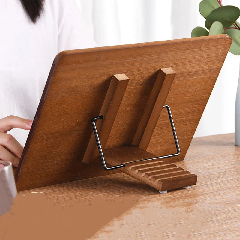 Solid Wood Reading Stand Children's Student Book Reading Artifact Multi-functional Adjustable Book Holder Fixed Book