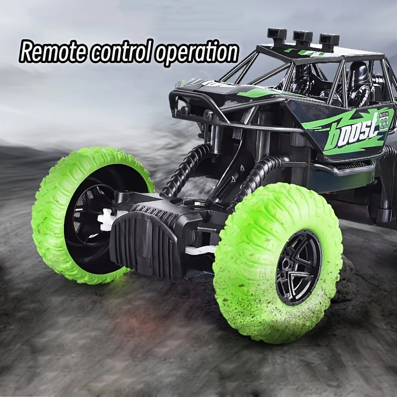 Op afstand bestuurbare off-road klimauto, snel oplaadlicht speelgoedmodelauto als kerstcadeau