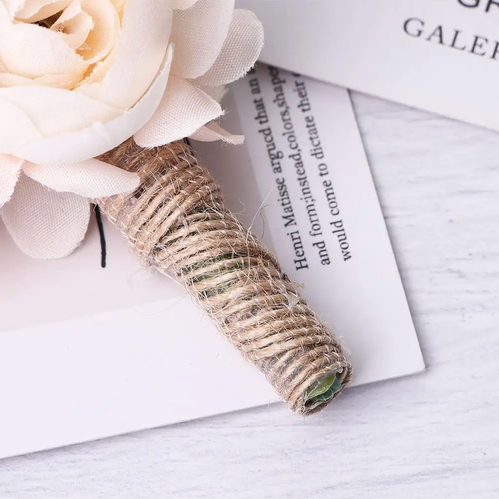 Damat Gelin Parti Dekorasyon Fotoğraf Sahne Dekoratif Yaka Çiceği Sahte Çiçekler Korsaj Buket Yapay Çiçekler