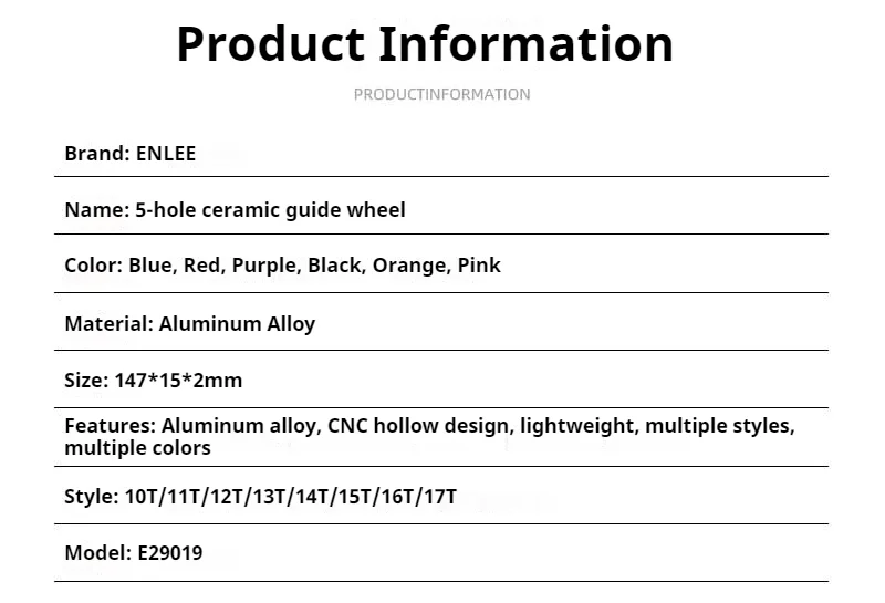 ENLEE Mountainbike Rennrad Schaltwerk-Rad Leichtgewichtige Aluminiumlegierung mit Keramiklagern 10-13T Schaltwerk-Rad – Detail 3