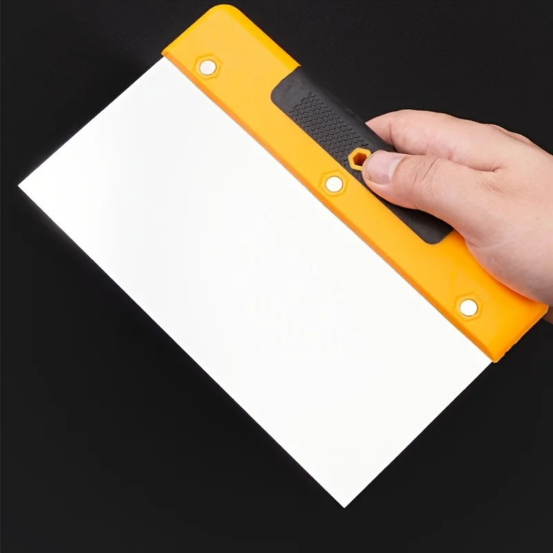 مجموعة ملعقة من الفولاذ المقاوم للصدأ - مكشطة جص معدنية، مكشطة ورق جدران، مجرفة جص، مقاسات أدوات ملء الإصلاح #6