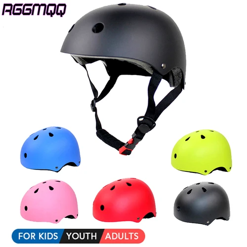 Imagen 2 del producto 1 casco para monopatín RGGMQQ, ajustable y multideportivo para patinar, scooter, 3 tamaños para adultos, jóvenes, niños y niños pequeños