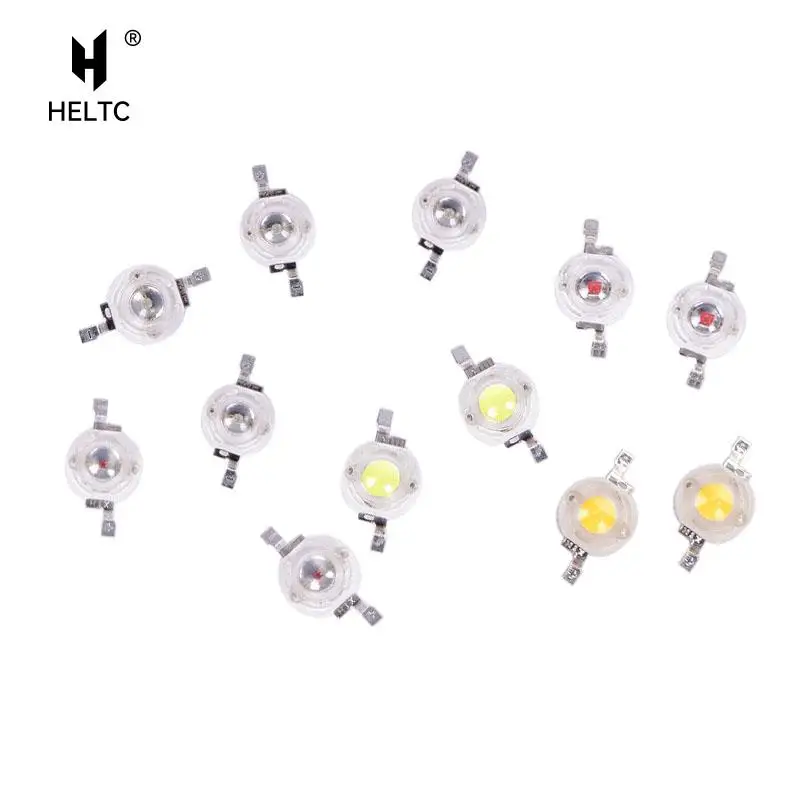 10pcs 1W High-Power LED Lamp Bulb Diodes Highlighting Lights Bead HighPower Lamp Beads