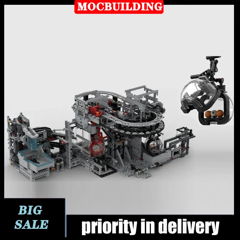 Glass Gondola GBC Module MOC Building Blocks Transport Ball  Assembly Technology Brick Toy Gift