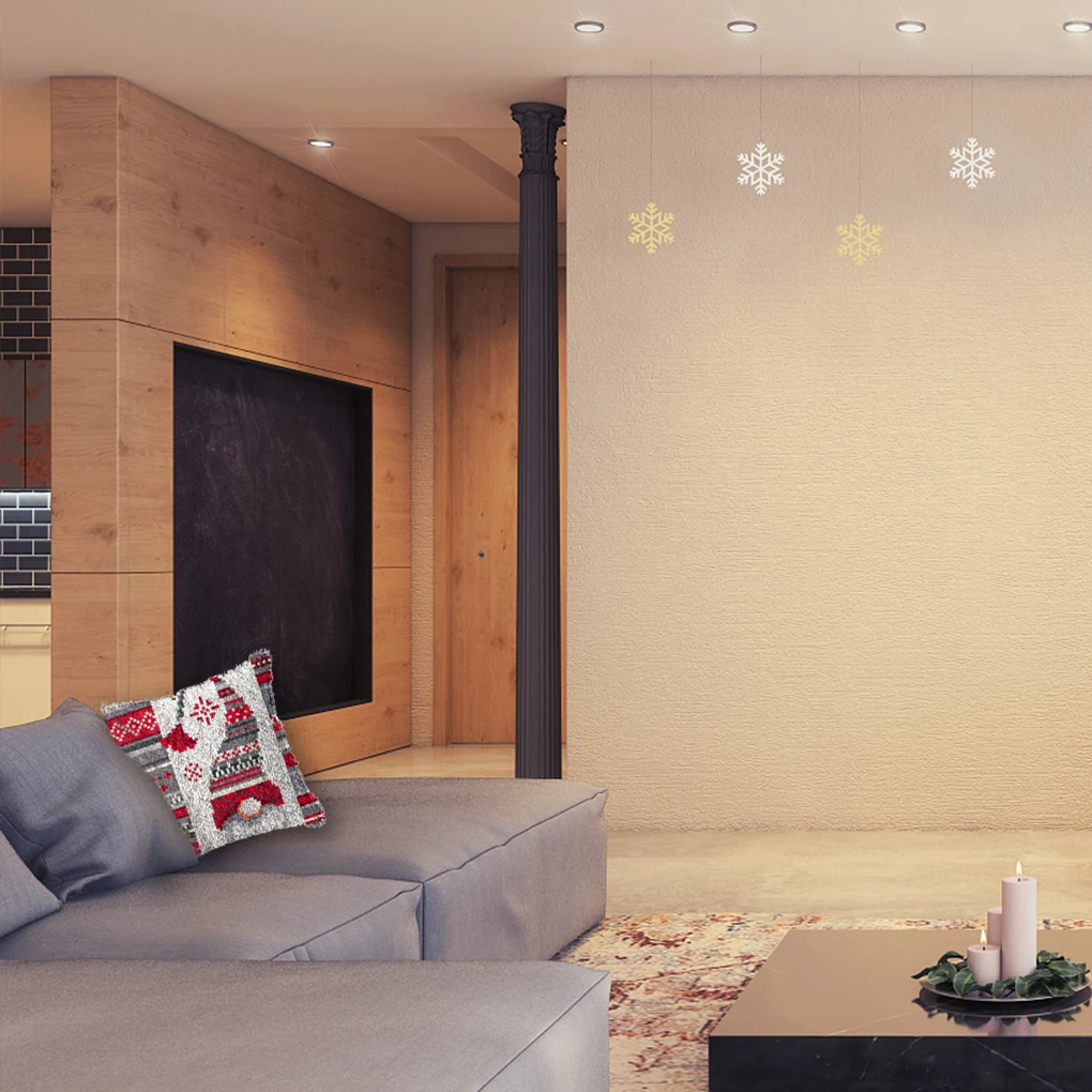 

Plush Pillow Cover Square Shape Cushion Covers Case Couch Sofa Bed Bedroom Car Living Room Pillowcase Accessories 43x43cm