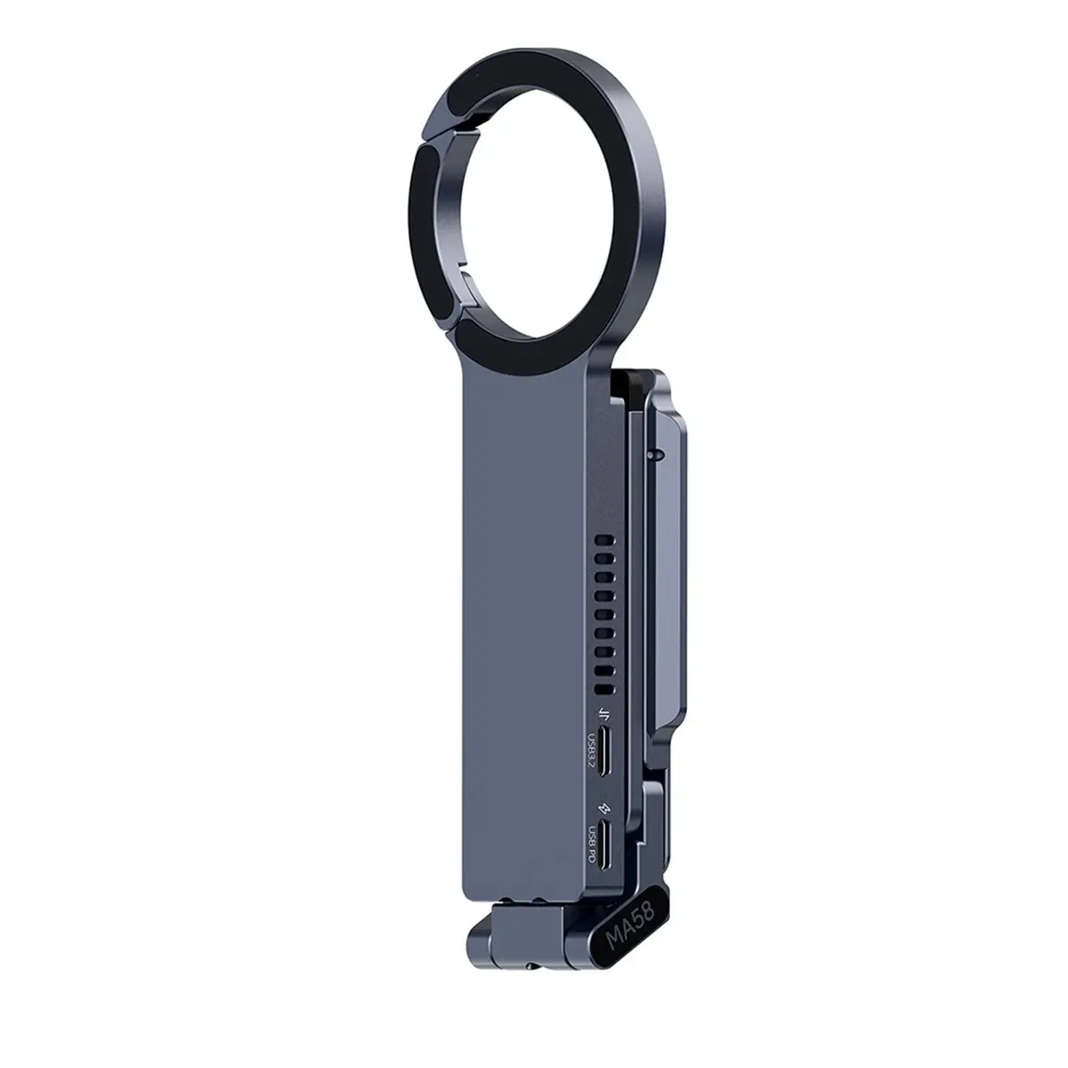 B21B MA58 MagLock SSD Enclosure with Phone Stand, 2-in-1 Magnetic Phone Stand Selfie Stick SSD Enclosure