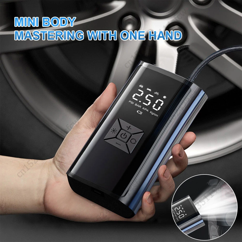 

Автомобильный воздушный насос 120 Вт, psi, беспроводной проводной портативный воздушный компрессор, электрический насос для шин для автомобиля, мотоцикла, велосипеда, надувной