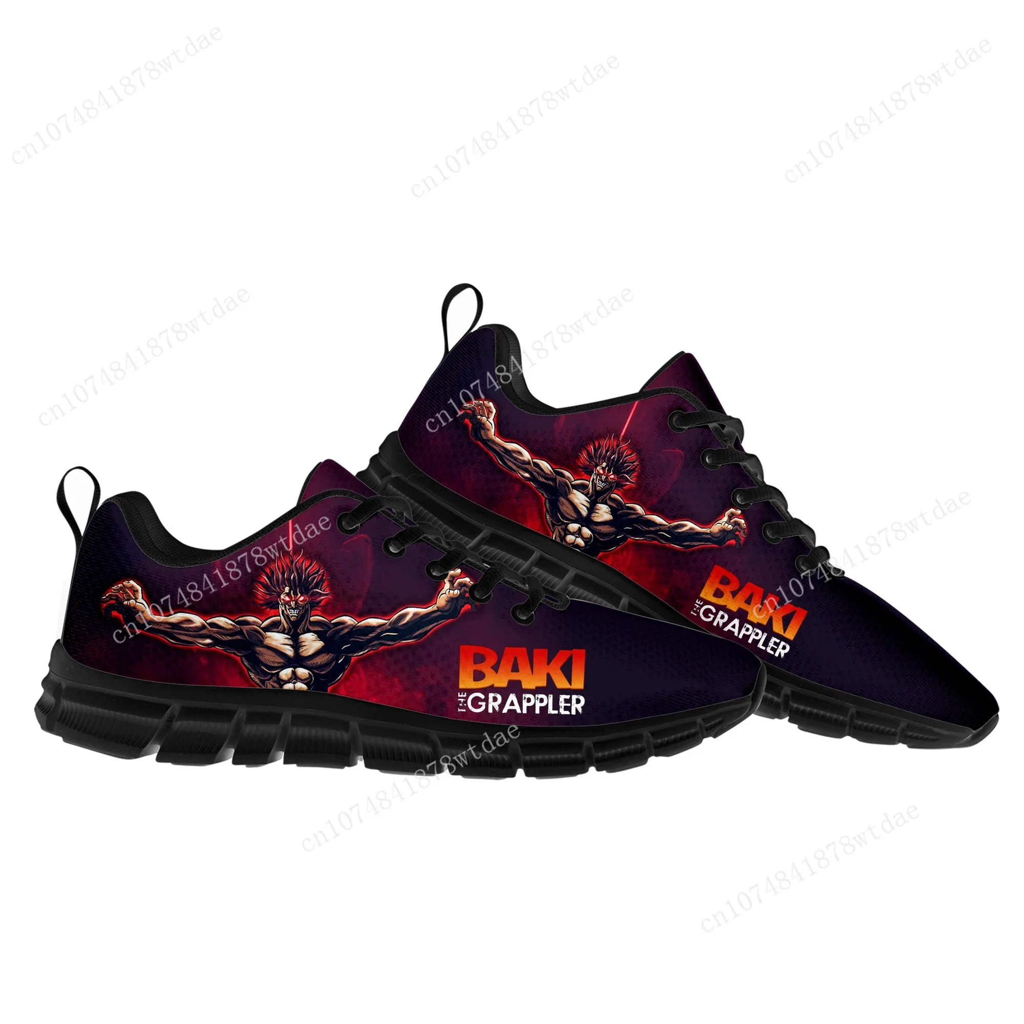 Baki The Grappler Hanma Baki Sports Shoes Mens Womens Teenager Kids Children Sneakers High Quality Manga Sneaker Custom Shoe