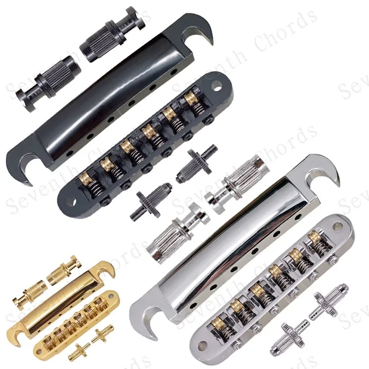 

Набор электрогитар Tune-O-Matic с роликовым седлом и хвостовиком (с маленькими шпильками и якорем диаметром 4 мм)