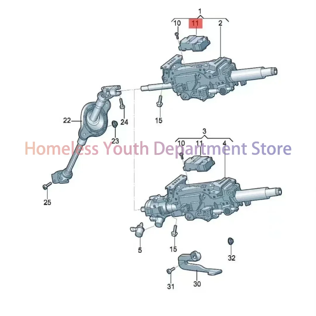 Steering Column Lock Control Unit For VW Passat B8 New Touran Tiguan Audi TT TTS 8S Q2 Seat Skoda 3Q0 905 861 3Q0905861B