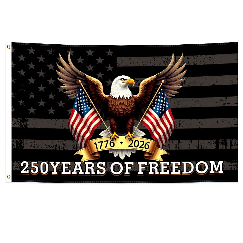 

Портативный флаг США к 250-летию основания страны с изображением белоголового орлана, баннер для американской избирательной кампании, патриотический декор для национальных праздников