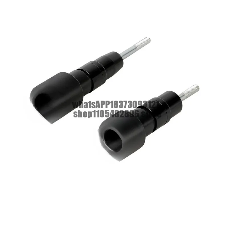 Acessórios de proteção anticolisão para motocicletas modificadas, incluindo protetores de trilho deslizante de borracha para evitar quedas.