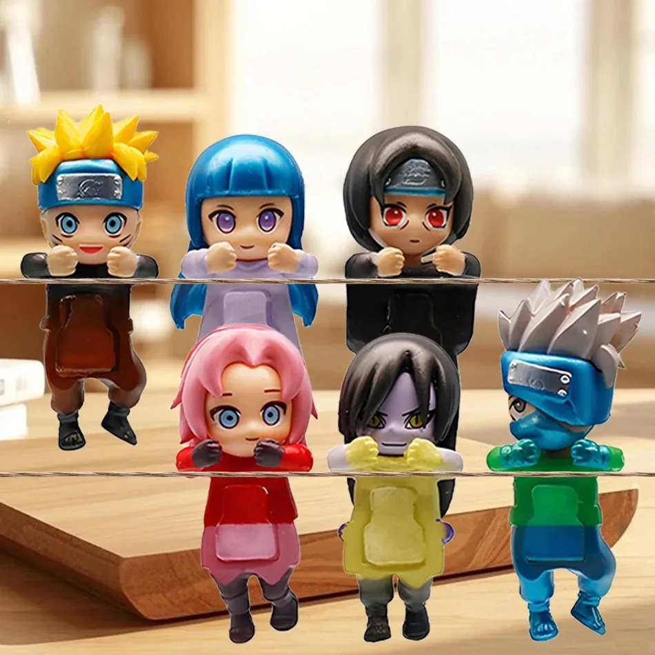 

2025Мини-фигурки аниме, adorno de muñecas, juguete colgante, regalo de cumpleaños, декораoración Naruto Series Blind Box