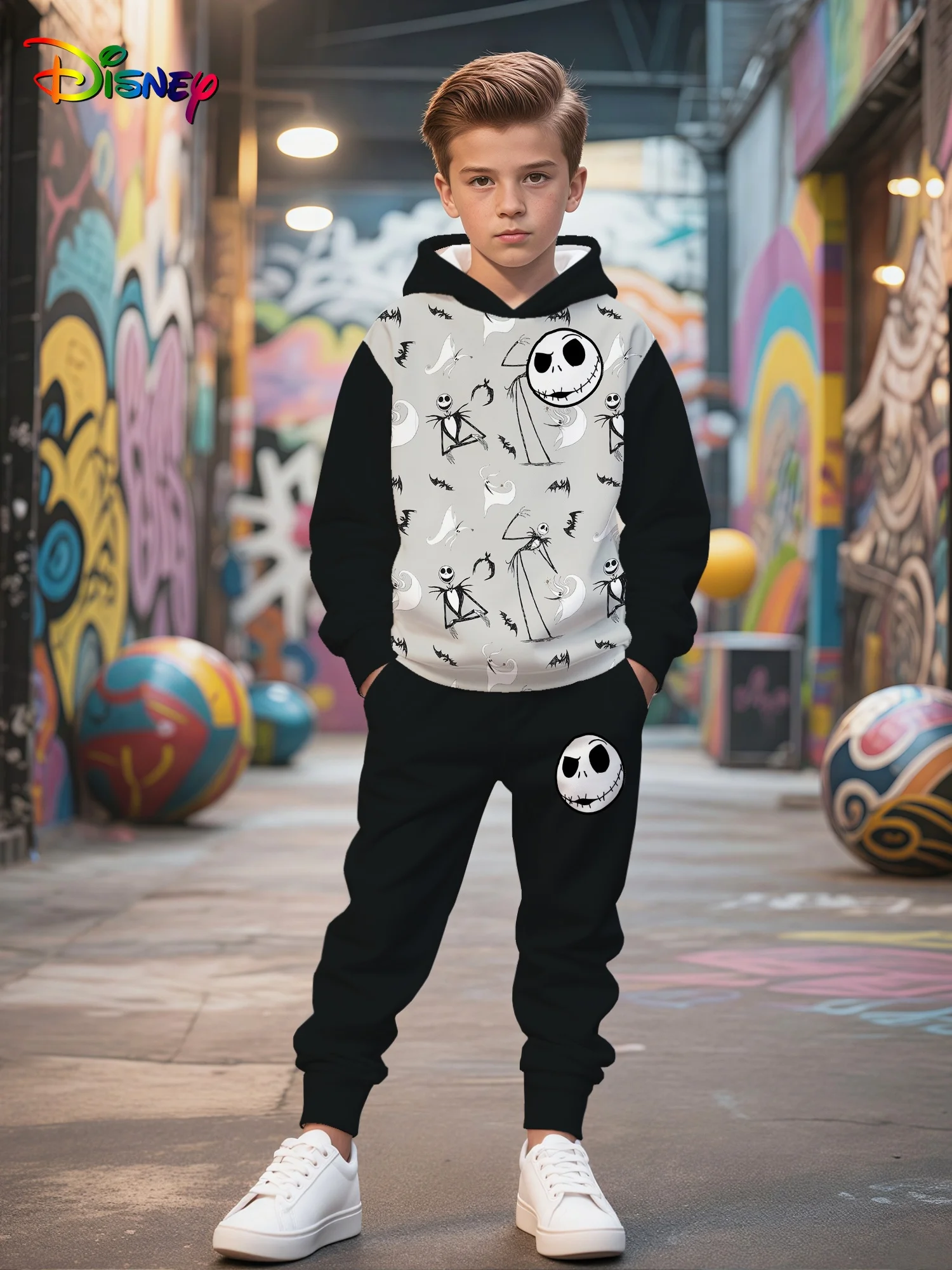 

Новинка 2026 года, пуловер с капюшоном для взрослых и детей, костюм с капюшоном «История игрушек Диснея», эластичный комплект спортивной одежды на весну и осень