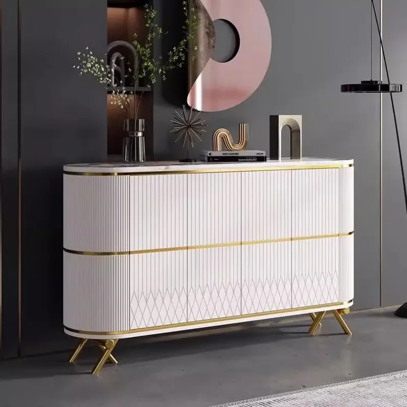 Modern Light Luxury Door Cabinet Household Size Multi Style Home Entry Wall Locker Dining Side Cabinet