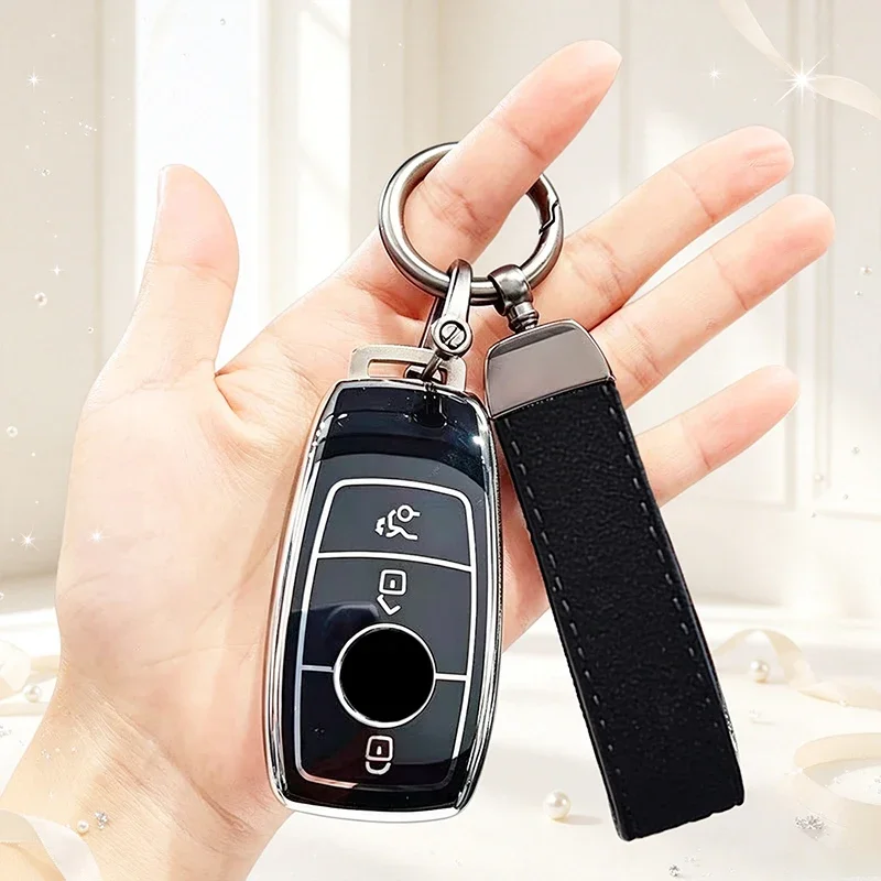TPU Car Remote Key Case Cover For Mercedes Benz W177 W205 W213 W222 X167 AMG A C E S G Class GLC CLE CLA Shell Protector Holder