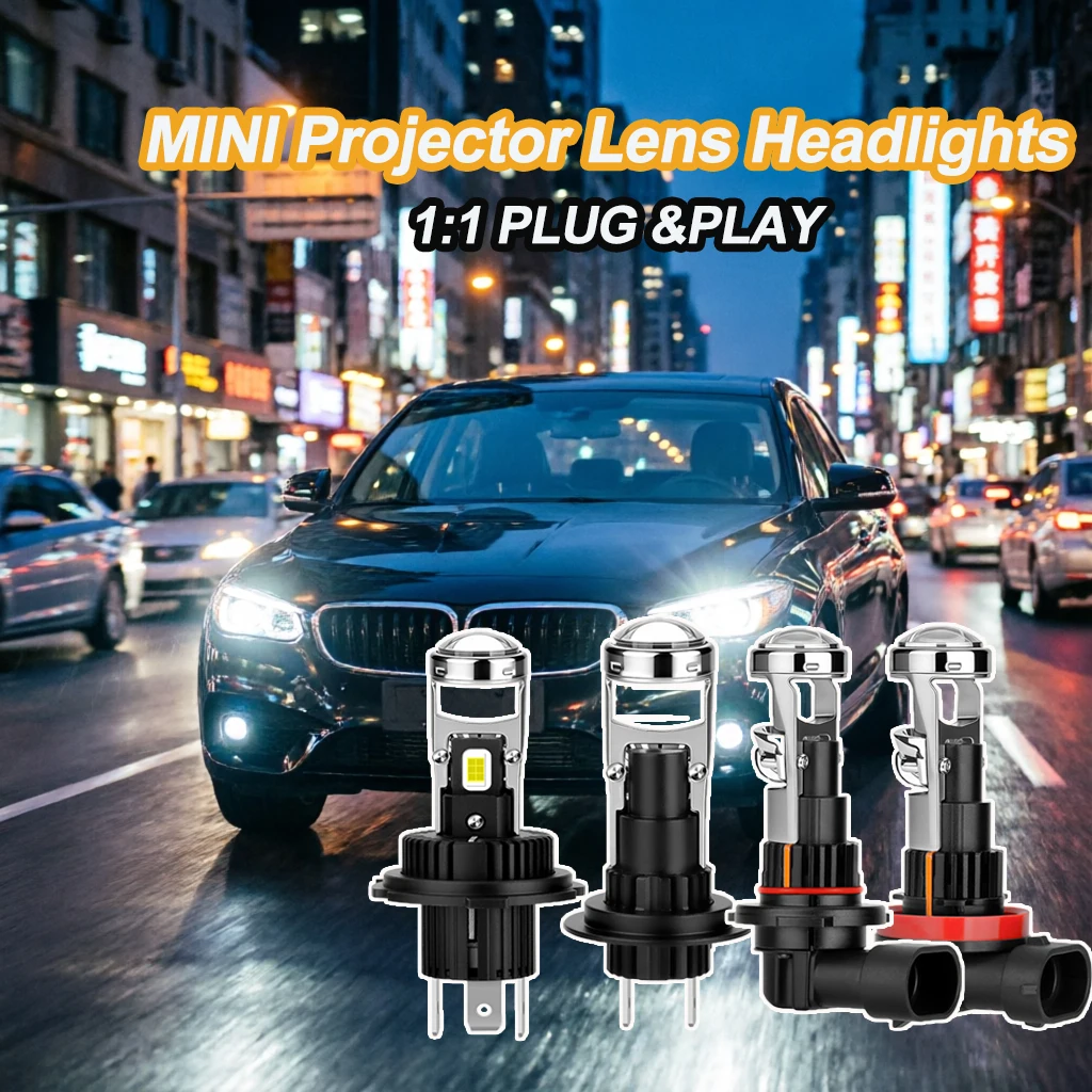 

H7 H11 Bi LED H4 Canbus High Low Beam Headlight 9005 for Car Motorcycle Projector Lens White 12V Turbo Spotlight Lamp