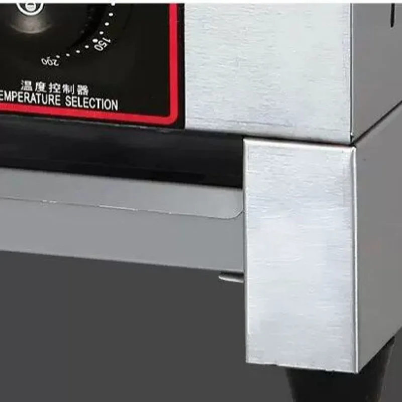 Single Head Adjustable Temp Electric Crepe Maker Non-Stick Round Plate Stainless Steel Commercial Pancake Griddle