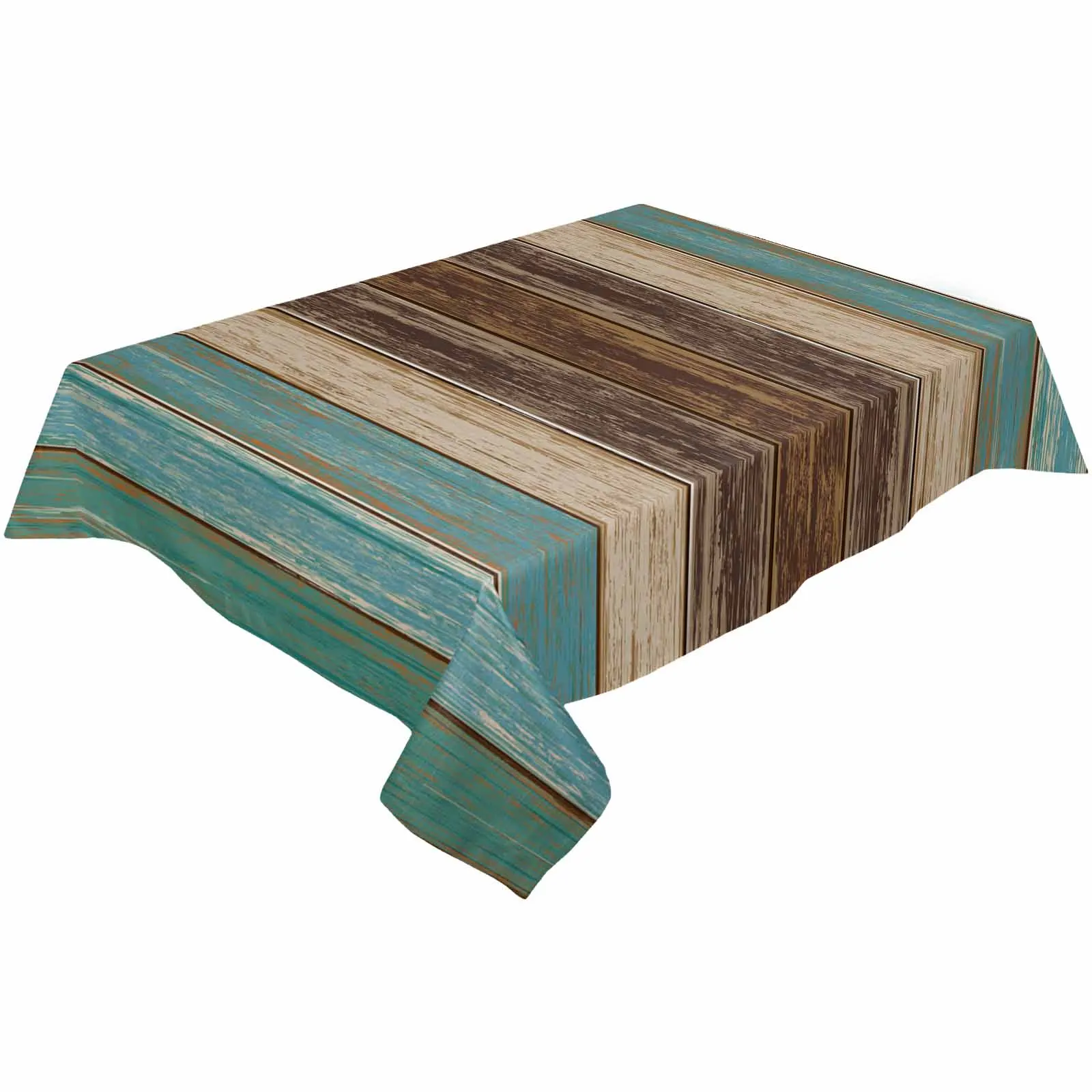 Green Retro Wood Grain Stretch Chair Cover Hotel Dining Room Banquet Wedding Party Elastic Seat Chair Covers