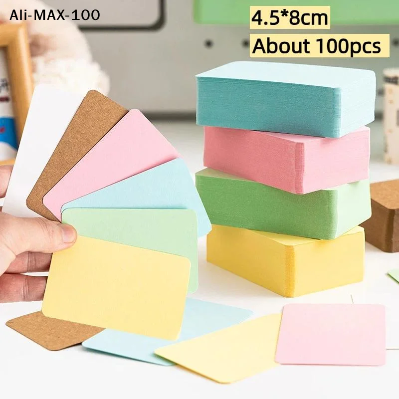 【AV】100 Sheets Assorted Color Kraft Paper Gift Boxes Easy Closure Sturdy Build For Wedding Favors Birthday Party Treats