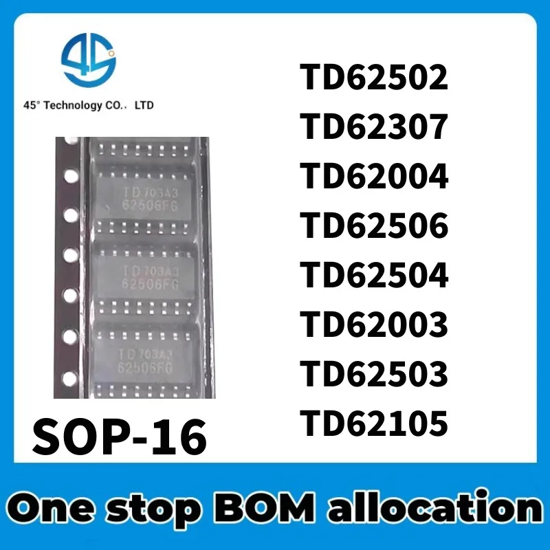 5PCS TD62502 TD62307 TD62004 TD62506 TD62504 TD62003 TD62503 TD62105 TD62105FG 62003 62004 62307 62502 62503 62504 62506 AF AFG