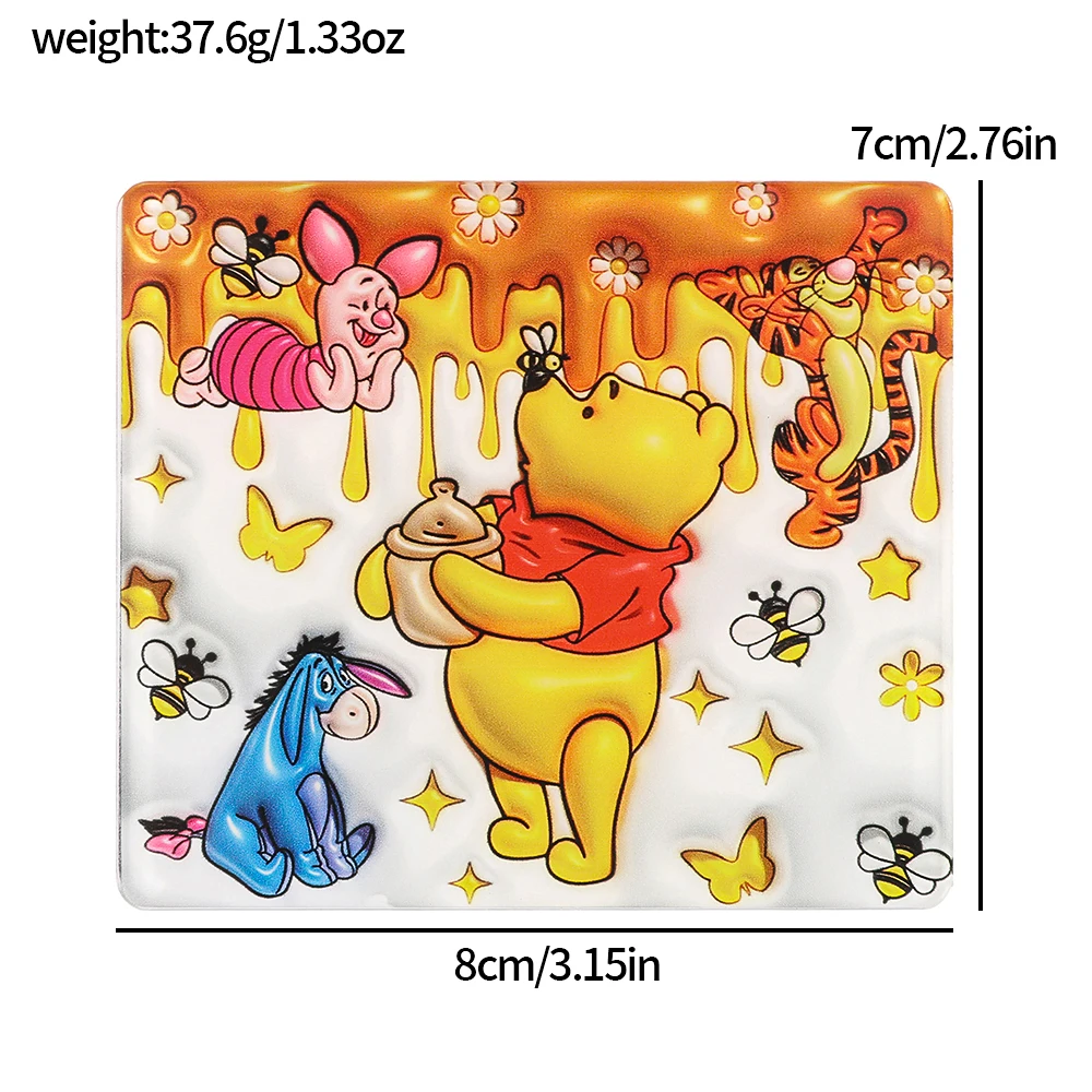 1pc/6pcs Disney Series Cute And Endearing Fridge Magnets Home Decorative Refrigerator Stickers Ideal Birthday Gift for Friends