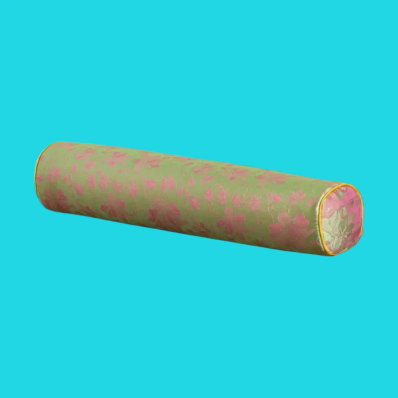 Buckwheat silk satin cylindrical candy pillow cervical spine protection adult buckwheat pillow hard pillow core