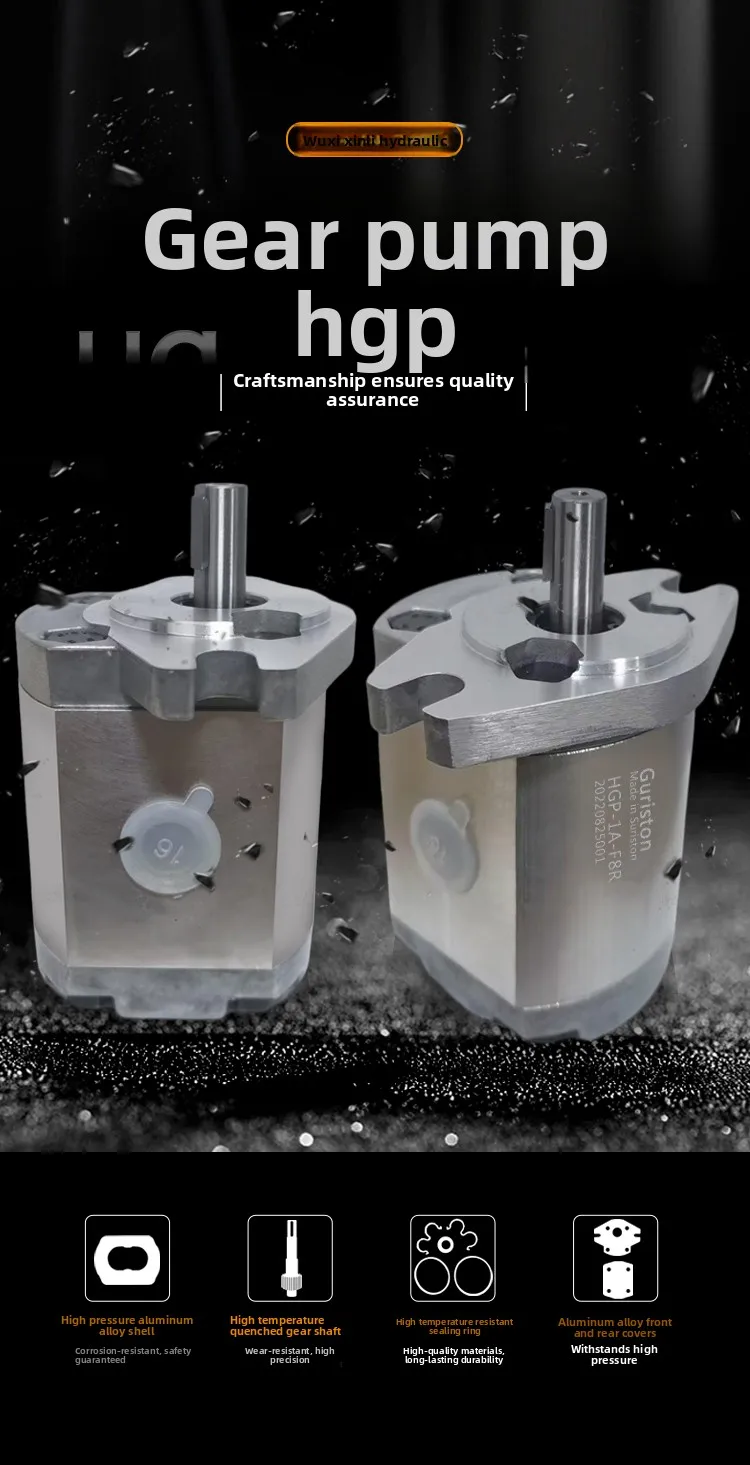 

Hydraulic Gear Pump HGP Series 1A-F1R to F8R Models, High Flow Oil Pump for Industrial Systems