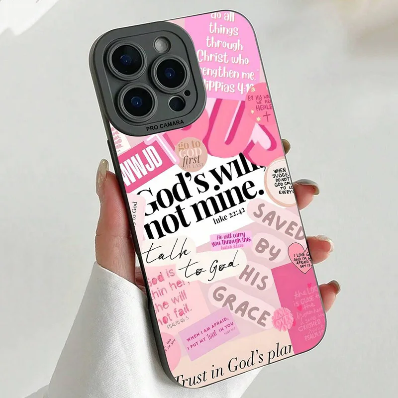 Slogan Say By His Grace God Pattern Phone Case For Xiaomi Poco X7 X6 X5 X3 F6 F5 M6 Pro Mi 13 12 11 Lite 14T 14 13T 12TPRO Cover