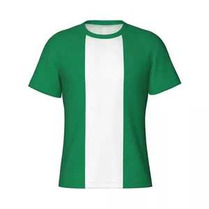 Nigeria Flagge Grafik t -Shirts für Männer und Frauen, nigerianisches Fußballtrikot, Sport T -Shirt, Fußballmannschaft, patriotische T -Shirts, Neuankömmlinge, Sommer 8 Hauptverkauf Nigeria Shirt - №8