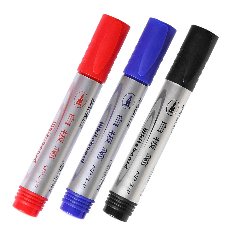 1-Piece Erasable White Board Marker Repeated Filling Whiteboard Pen Refillable Markers for School Office Writing Stationery