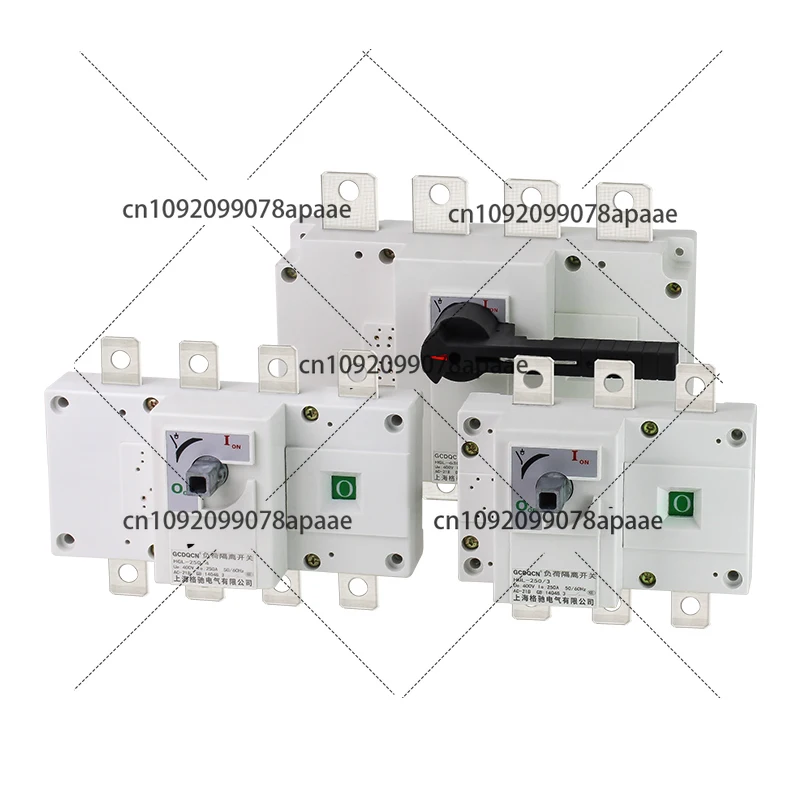 HGL load isolation switch 3P 4P three-phase four wire 100A250A400A630A manual knife switch 380V