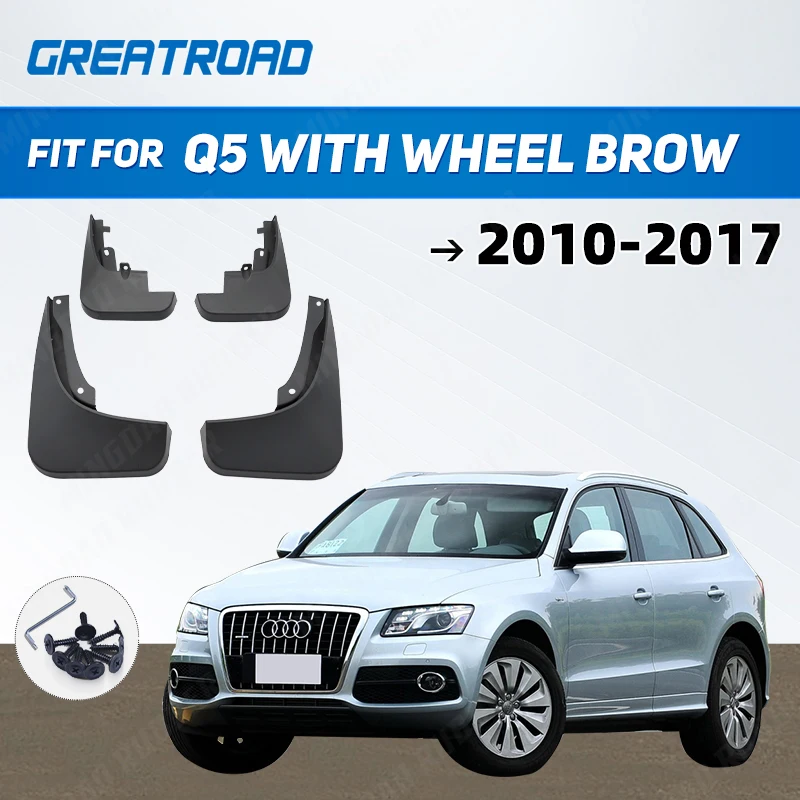 Mud Flaps For Audi Q5 with wheel brow 2010-2017 Mudflaps Splash Guards Mud Flap Front Rear Mudguards Fender Accessories