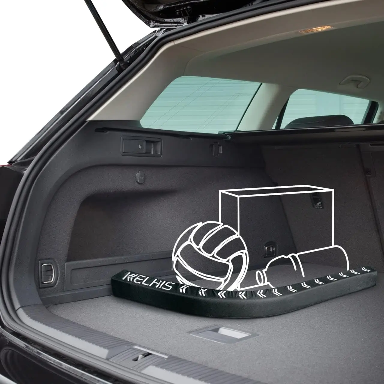 

Flexistick Car Trunk Organiser - Flexible Storage for SUV, Sedan (98cm)