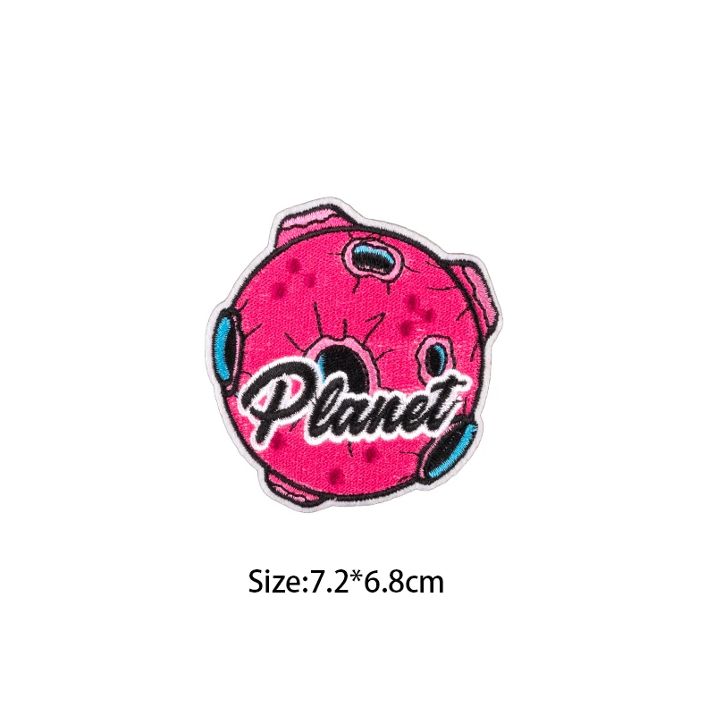 Cartoon Graffiti Patches Embroidered Patches for Clothing Fashion Iron On Patches On Clothes Pink Badges On Backpack Accessory