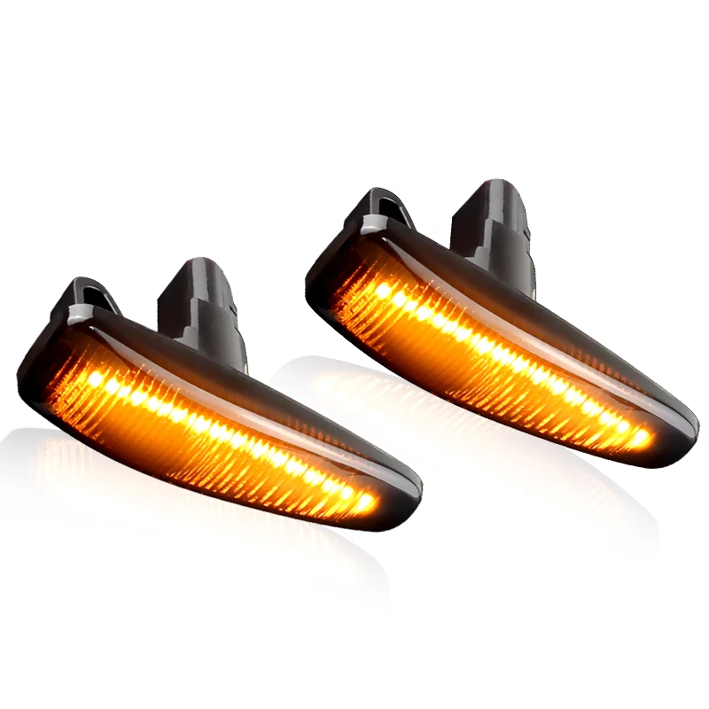 2PCS  For Mistubishi Outlander Sport Mirage Sport Lancer Evolution X LED Front  Fender Side Marker Light Turn Signal Lamp