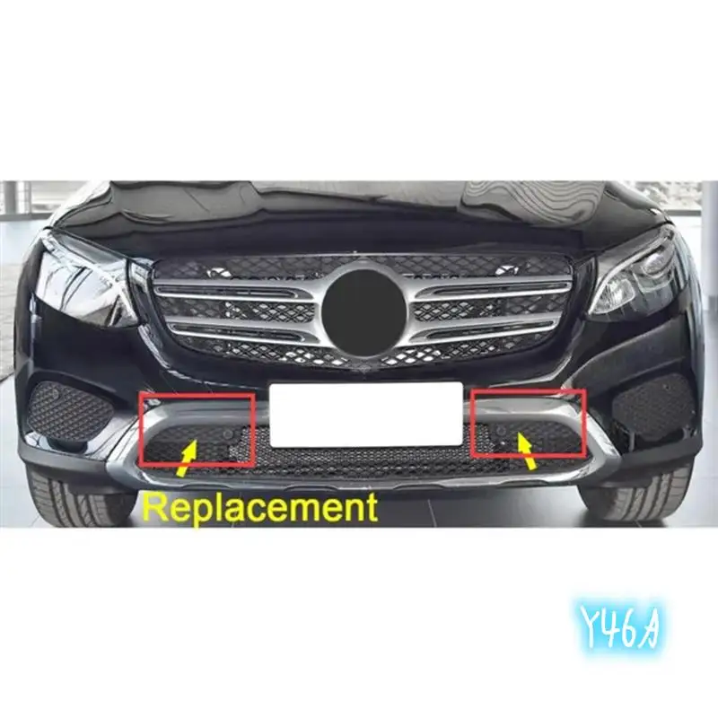 

Auto 1 Pair Of Bumper Grilles Air Deflector Decorative Panels 2538855100 2538855200 For Mercedes-Benz GLC X253 C253 C253-Y46A