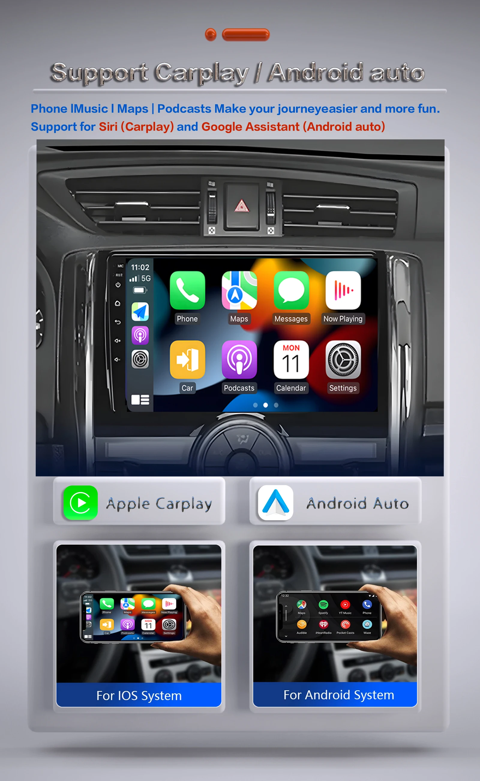 راديو السيارة Carplay أندرويد السيارات اللاسلكية لتويوتا ريز مارك X 2009-2019 واي فاي 4G 8Core الملاحة سيارة DSP مضخم صوت ستيريو فيديو #2