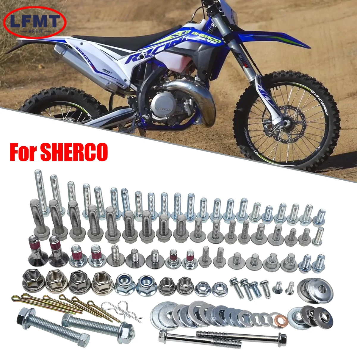 Full Fastener Bolt Kit Self Tapping Screws Hardware Set For SHERCO SC SCF SE SEF SER SEFR Motorcycle Repair Parts 2013-2026